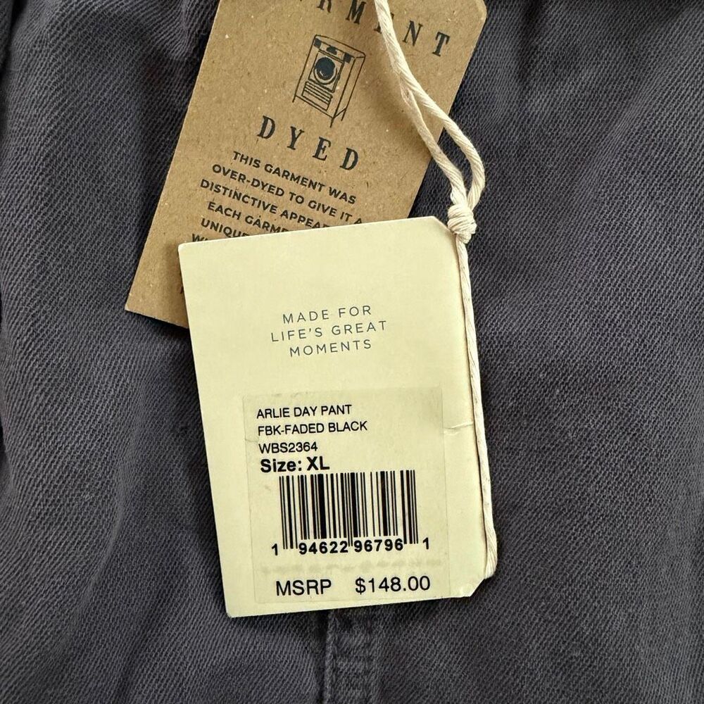 Faherty NWT Arlie Day Pant in Washed Black Size XL - Picture 6 of 6